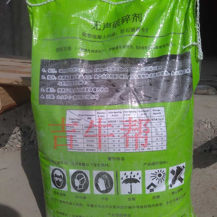 石頭無聲破碎劑